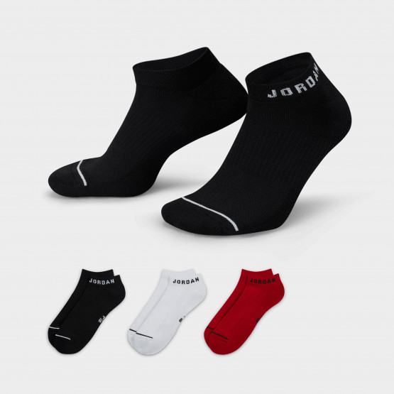 Jordan 3-Pack Everyday No-Show Unisex Κάλτσες