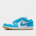 WHITE/DK POWDER BLUE-GUM LIGHT BROWN